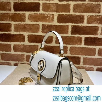 Gucci Blondie top-handle bag 735101 in Leather White 2023