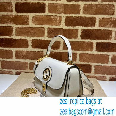 Gucci Blondie top-handle bag 735101 in Leather White 2023