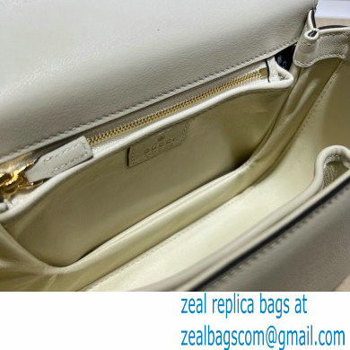 Gucci Blondie top-handle bag 735101 in Leather White 2023