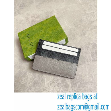 Gucci Card case with cut-out Interlocking G 701425 Gray 2023