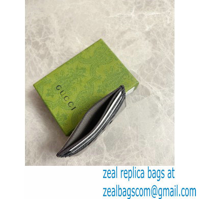 Gucci Card case with cut-out Interlocking G 701425 Gray 2023
