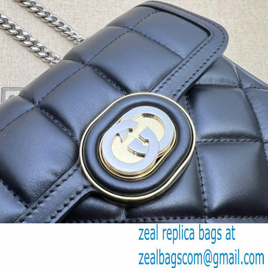 Gucci Deco mini shoulder bag 741457 in quilted Leather Black 2023