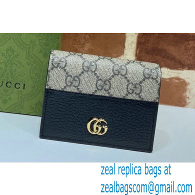 Gucci GG Marmont card case wallet 658610 Black 2023