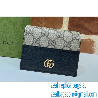 Gucci GG Marmont card case wallet 658610 Black 2023 - Click Image to Close