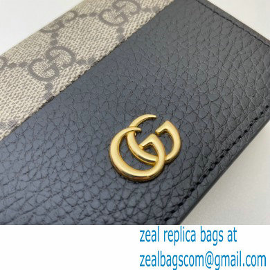 Gucci GG Marmont card case wallet 658610 Black 2023