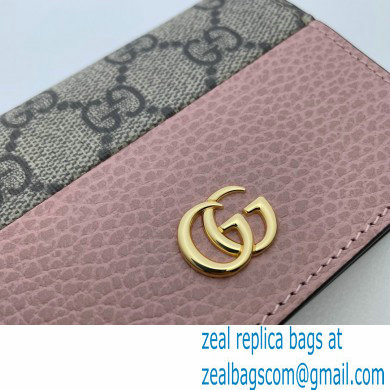 Gucci GG Marmont card case wallet 658610 Light Pink 2023 - Click Image to Close