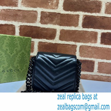 Gucci GG Marmont matelasse belt bag 739599 Black 2023