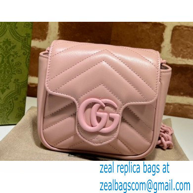 Gucci GG Marmont matelasse belt bag 739599 Pink 2023