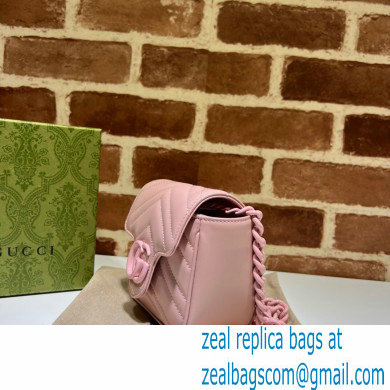 Gucci GG Marmont matelasse belt bag 739599 Pink 2023