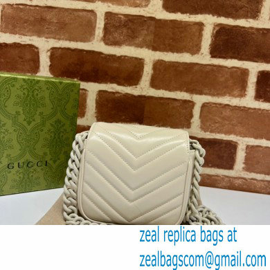Gucci GG Marmont matelasse belt bag 739599 White 2023 - Click Image to Close