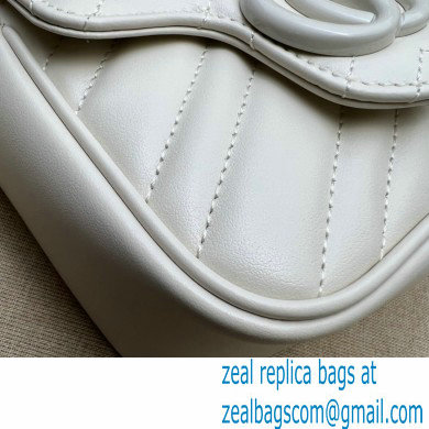 Gucci GG Marmont matelasse belt bag 739599 White 2023