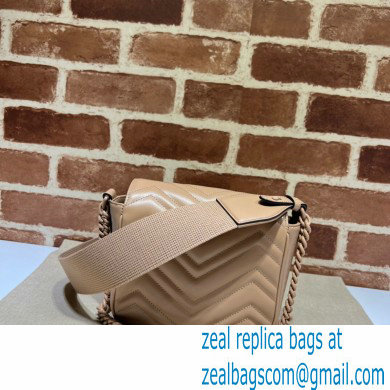 Gucci GG Marmont matelasse mini shoulder bag 739681 Nude 2023