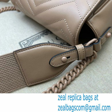 Gucci GG Marmont matelasse mini shoulder bag 739681 Nude 2023