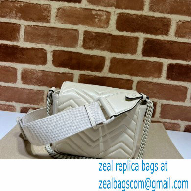 Gucci GG Marmont matelasse mini shoulder bag 739681 White 2023 - Click Image to Close