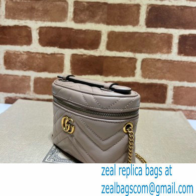 Gucci GG Marmont mini shoulder bag 699515 Nude 2023