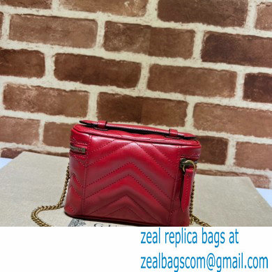 Gucci GG Marmont mini shoulder bag 699515 Red 2023