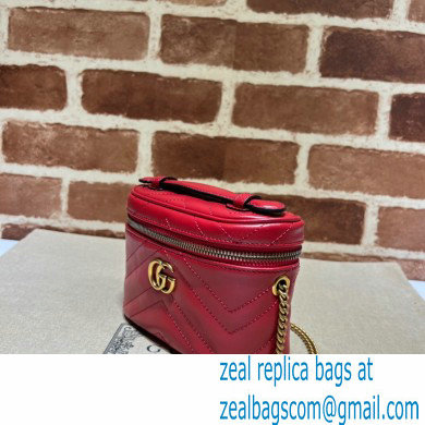 Gucci GG Marmont mini shoulder bag 699515 Red 2023