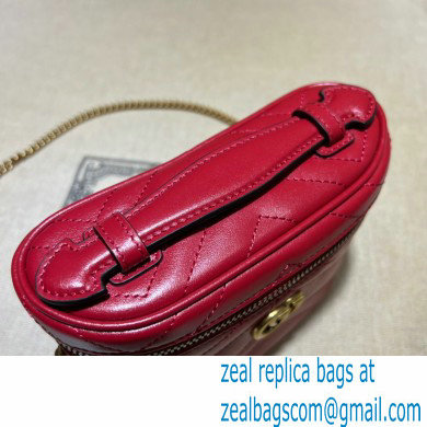 Gucci GG Marmont mini shoulder bag 699515 Red 2023