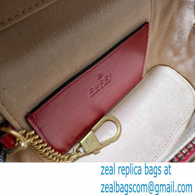 Gucci GG Marmont mini shoulder bag 699515 Red 2023