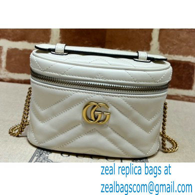 Gucci GG Marmont mini shoulder bag 699515 White 2023