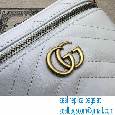 Gucci GG Marmont mini shoulder bag 699515 White 2023