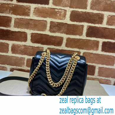 Gucci GG Marmont mini shoulder bag 739682 Black 2023