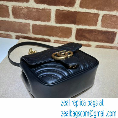 Gucci GG Marmont mini shoulder bag 739682 Black 2023