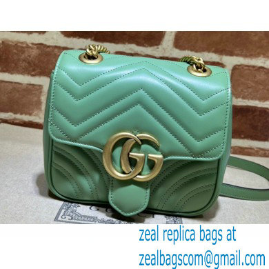 Gucci GG Marmont mini shoulder bag 739682 Green 2023