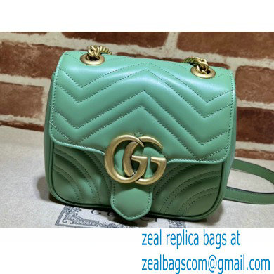 Gucci GG Marmont mini shoulder bag 739682 Green 2023 - Click Image to Close