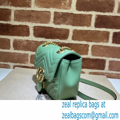 Gucci GG Marmont mini shoulder bag 739682 Green 2023