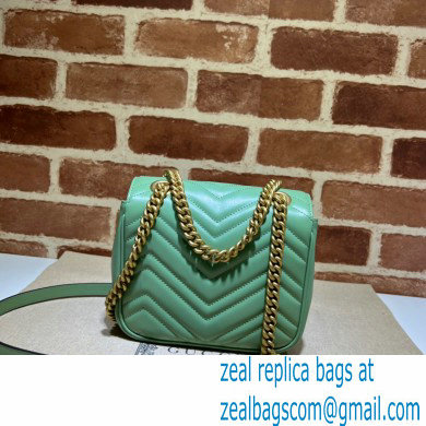 Gucci GG Marmont mini shoulder bag 739682 Green 2023