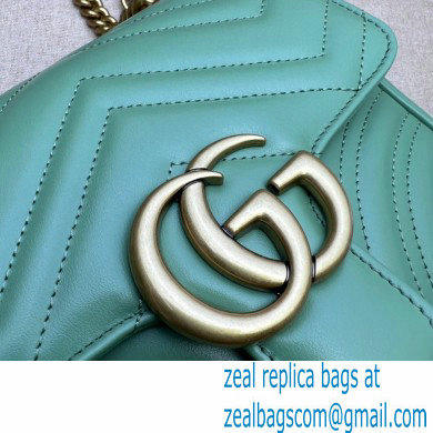 Gucci GG Marmont mini shoulder bag 739682 Green 2023