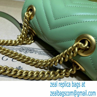 Gucci GG Marmont mini shoulder bag 739682 Green 2023