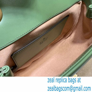 Gucci GG Marmont mini shoulder bag 739682 Green 2023