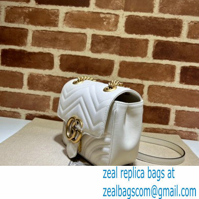 Gucci GG Marmont mini shoulder bag 739682 White 2023