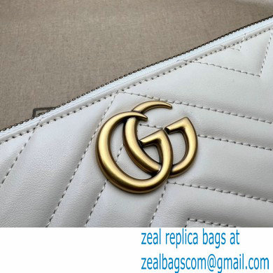 Gucci GG Marmont shoulder bag 739166 White/Gold 2023