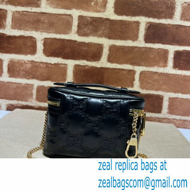 Gucci GG Matelasse top handle mini bag 723770 Black 2023