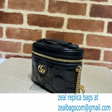 Gucci GG Matelasse top handle mini bag 723770 Black 2023