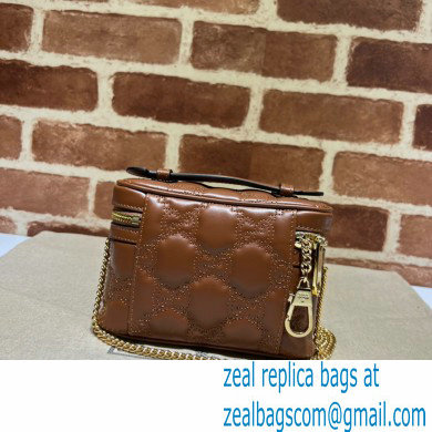 Gucci GG Matelasse top handle mini bag 723770 Brown 2023