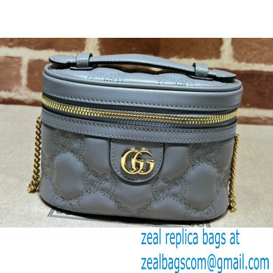 Gucci GG Matelasse top handle mini bag 723770 Gray 2023