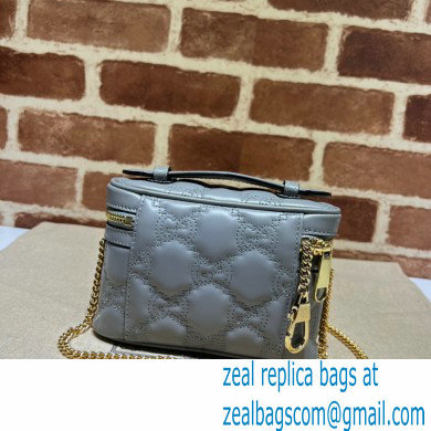 Gucci GG Matelasse top handle mini bag 723770 Gray 2023