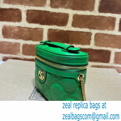 Gucci GG Matelasse top handle mini bag 723770 Green 2023