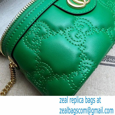 Gucci GG Matelasse top handle mini bag 723770 Green 2023