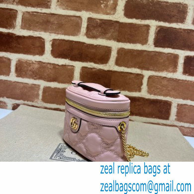 Gucci GG Matelasse top handle mini bag 723770 Pink 2023