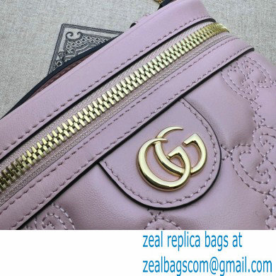 Gucci GG Matelasse top handle mini bag 723770 Pink 2023