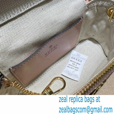 Gucci GG Matelasse top handle mini bag 723770 Pink 2023