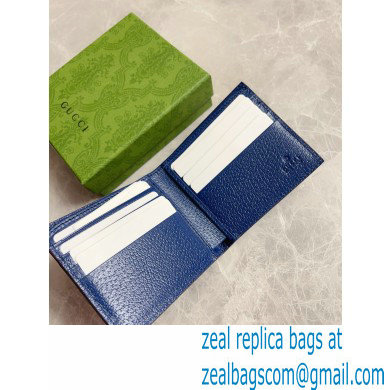 Gucci Wallet with cut-out Interlocking G 701420 Blue 2023