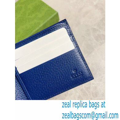 Gucci Wallet with cut-out Interlocking G 701420 Blue 2023 - Click Image to Close