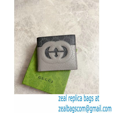 Gucci Wallet with cut-out Interlocking G 701420 Gray 2023 - Click Image to Close