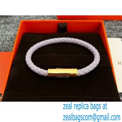 Hermes Goliath Code Bracelet lavander/gold